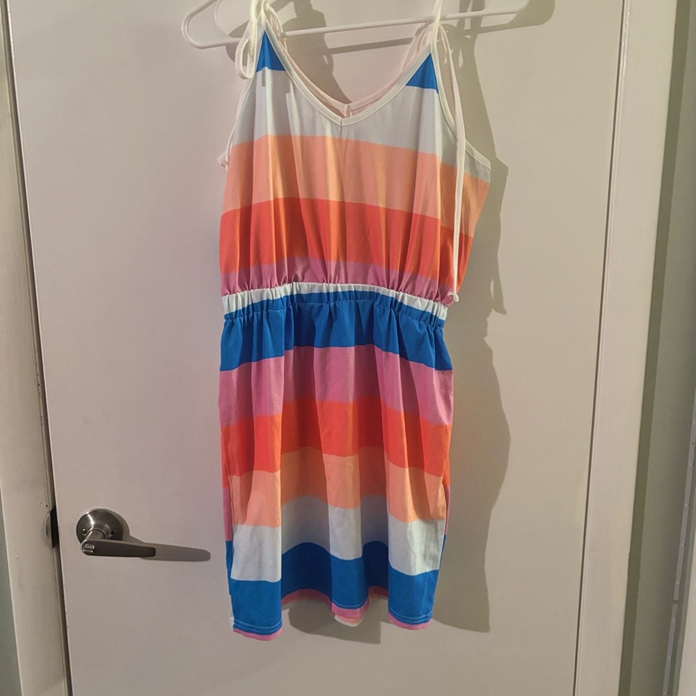 Colorful Striped summer Mini Dress